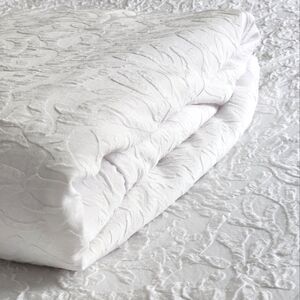 Hampton Hotel Quality White Queen Size Duvet Cover Classic Jacquard